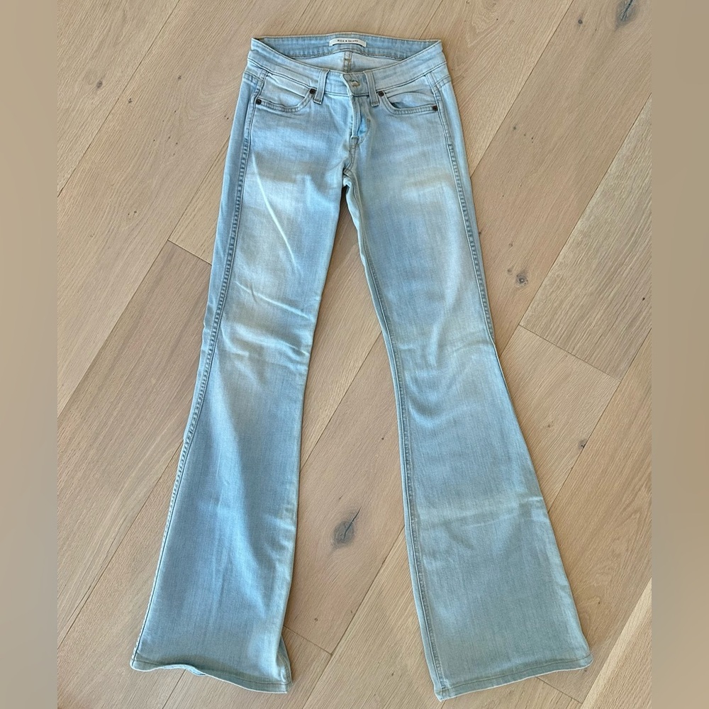 Rich and skinny Women's Light Blue Flared Jeans size 26